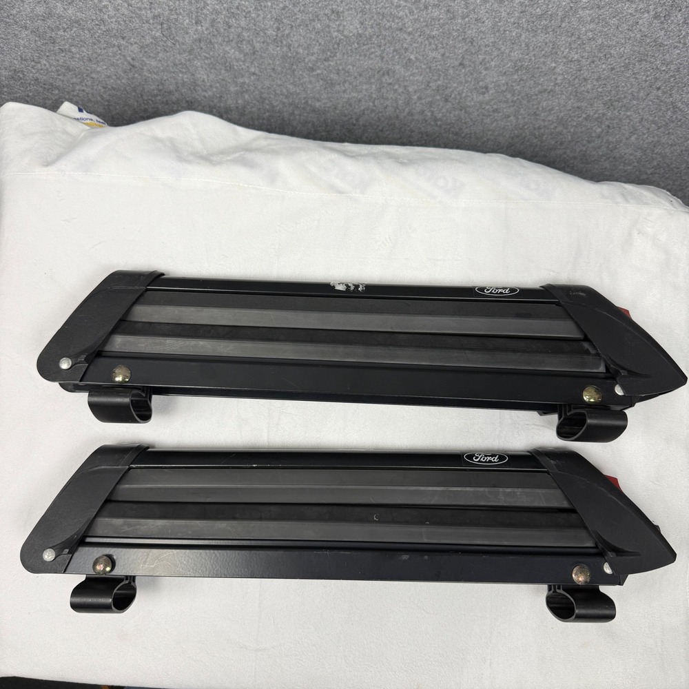 Ford Roof‎ Rack Ski Snowboard Carrier Mounts Black Aluminum 21.5 Inch Set of 2